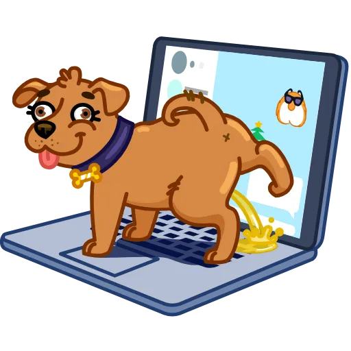 💩 Эмодзи «Christmas Dogs» для Telegram