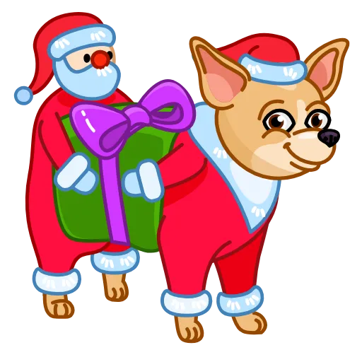 😄 Эмодзи «Christmas Dogs» для Telegram
