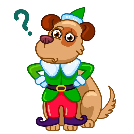 🤨 Эмодзи «Christmas Dogs» для Telegram