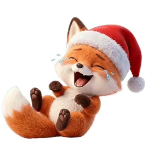 🦊 Стикер «Новогодний Лисенок» для Telegram