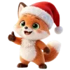 🦊 Эмодзи «Новогодний Лисёнок» для Telegram