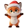 🦊 Эмодзи «Новогодний Лисёнок» для Telegram