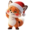 🦊 Эмодзи «Новогодний Лисёнок» для Telegram