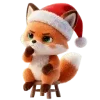 🦊 Эмодзи «Новогодний Лисёнок» для Telegram