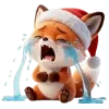 🦊 Эмодзи «Новогодний Лисёнок» для Telegram