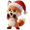 🦊 Эмодзи «Новогодний Лисёнок» для Telegram