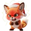 🦊 Эмодзи «Новогодний Лисёнок» для Telegram