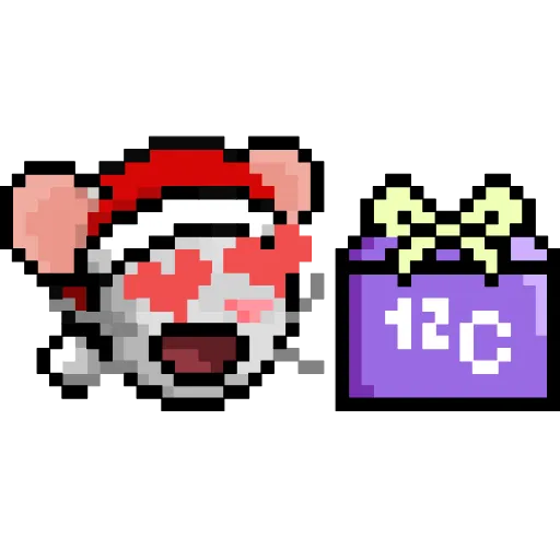 😍 Эмодзи «Xmas Mouse» для Telegram