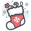 🎅 Эмодзи «Xmas - новогодние украшения» для Telegram