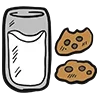 🥛 Эмодзи «Xmas - новогодние украшения» для Telegram