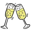 🥂 Эмодзи «Xmas - новогодние украшения» для Telegram