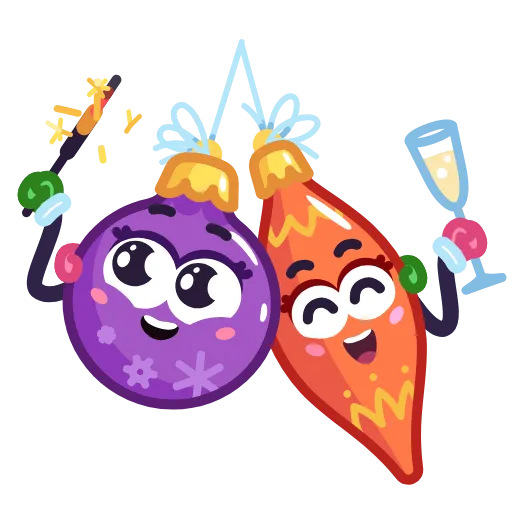 🥂 Эмодзи «Christmas Ornaments» для Telegram