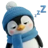 🐧 Эмодзи «Новогодний Пингвин» для Telegram