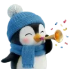 🐧 Эмодзи «Новогодний Пингвин» для Telegram