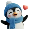 🐧 Эмодзи «Новогодний Пингвин» для Telegram