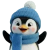 🐧 Эмодзи «Новогодний Пингвин» для Telegram