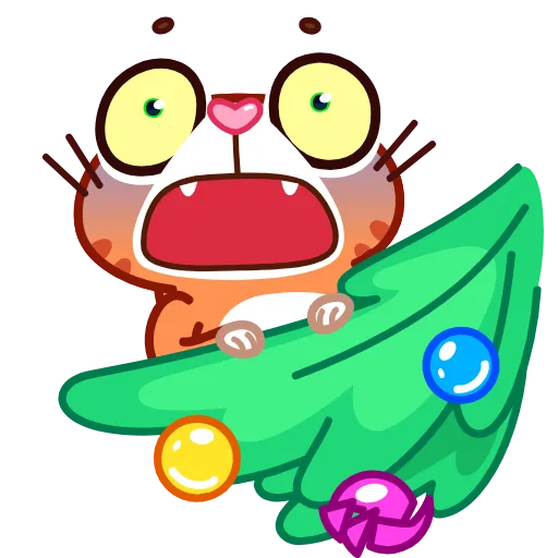 😨 Эмодзи «Xmas Tiger» для Telegram