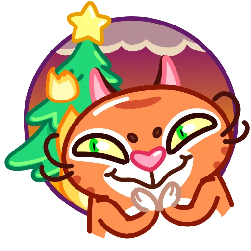 😈 Эмодзи «Xmas Tiger» для Telegram