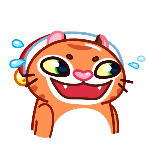 Стикерпак Xmas Tiger для Telegram