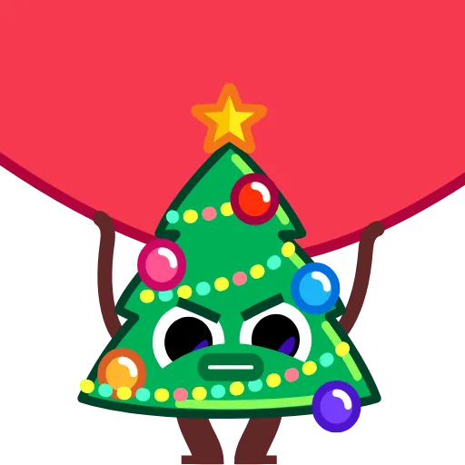 ❤️ Эмодзи «🥂 Christmas Tree - ёлка на новый год» для Telegram