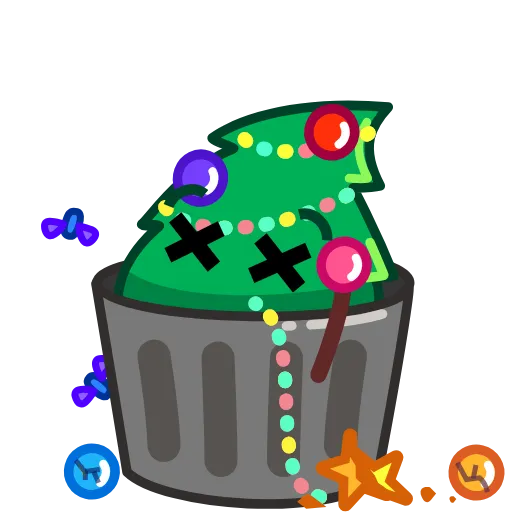🗑 Эмодзи «🥂 Christmas Tree - ёлка на новый год» для Telegram