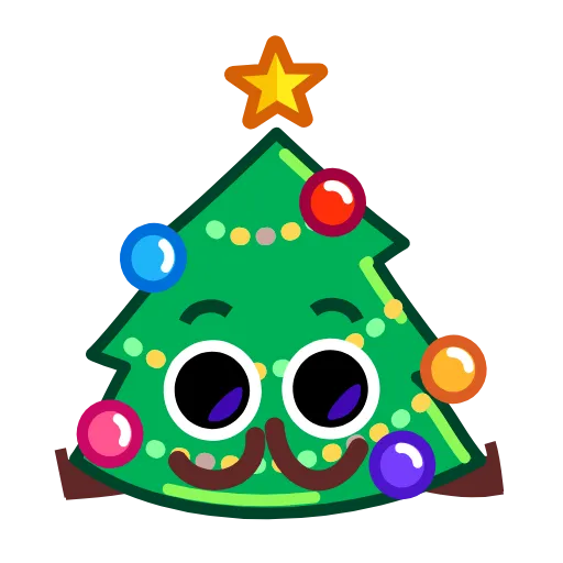 Стикерпак 🥂 Christmas Tree - ёлка на новый год для Telegram