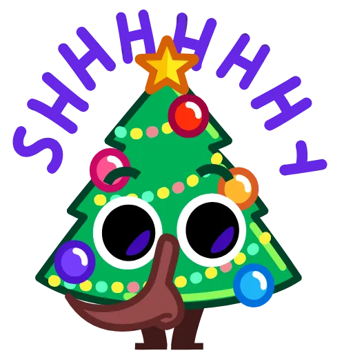 🤫 Эмодзи «🥂 Christmas Tree - ёлка на новый год» для Telegram