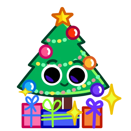 🎁 Эмодзи «🥂 Christmas Tree - ёлка на новый год» для Telegram