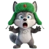 🐺 Эмодзи «Новогодний Волчок» для Telegram