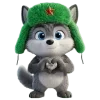 🐺 Эмодзи «Новогодний Волчок» для Telegram