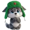 🐺 Эмодзи «Новогодний Волчок» для Telegram