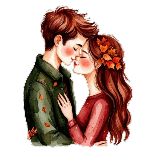 ❤ Стикер «Яркая осень» для Telegram
