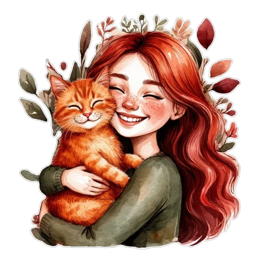 🐈 Стикер «Яркая осень» для Telegram