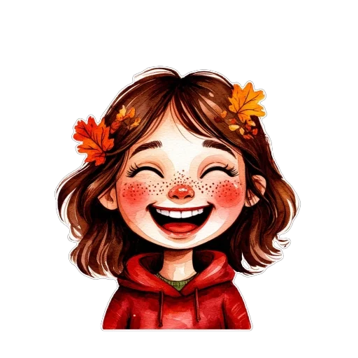 😆 Стикер «Яркая осень» для Telegram