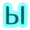 👍 Эмодзи «Буквы синие» для Telegram