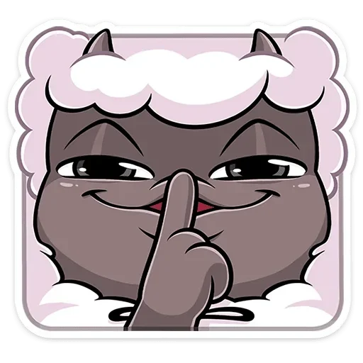🤫 Стикер «Янг без надписей» для Telegram