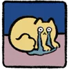 😭 Эмодзи «Yellow Cat» для Telegram