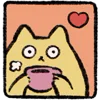 ☕️ Эмодзи «Yellow Cat» для Telegram