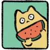 🍉 Эмодзи «Yellow Cat» для Telegram