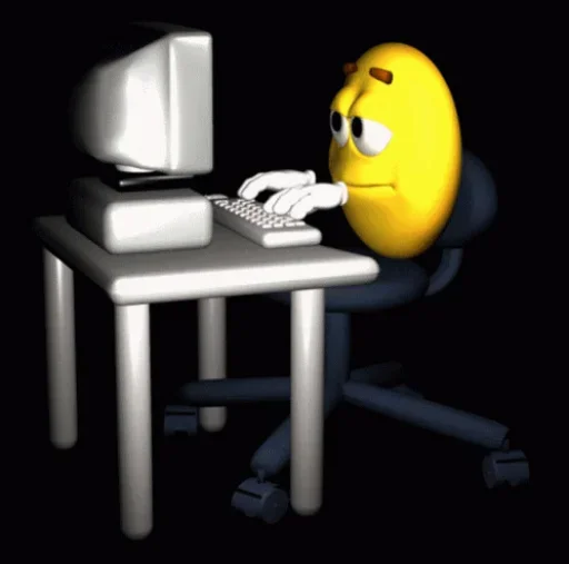 💻 Стикер «Yellow Boi Lite» для Telegram