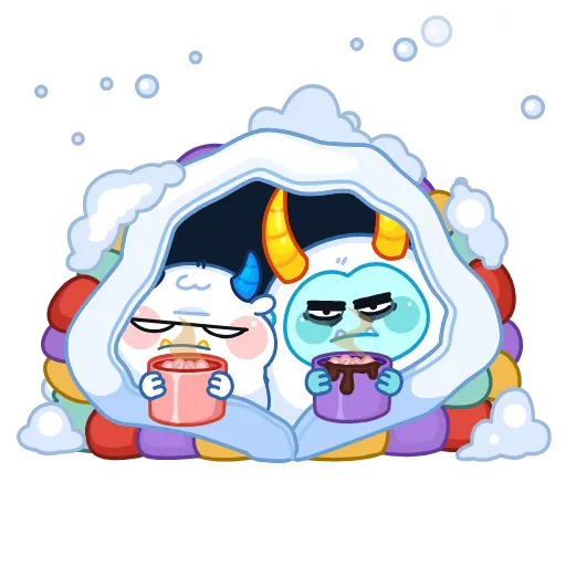 🥶 Эмодзи «Анимированный набор эмоджи с Йети из ВК» для Telegram
