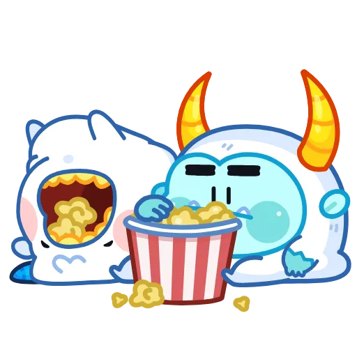 🍿 Эмодзи «Анимированный набор эмоджи с Йети из ВК» для Telegram