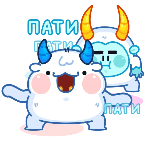 🕺 Эмодзи «Анимированный набор эмоджи с Йети из ВК» для Telegram