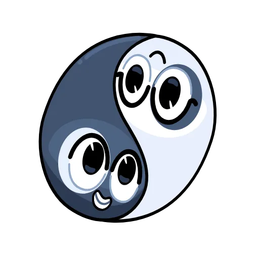 Эмодзи Ying Yang для Telegram — скачать