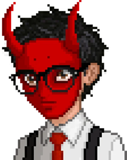 😈 Стикер «Yuppie psycho» для Telegram