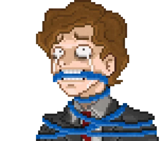 😲 Стикер «Yuppie psycho» для Telegram