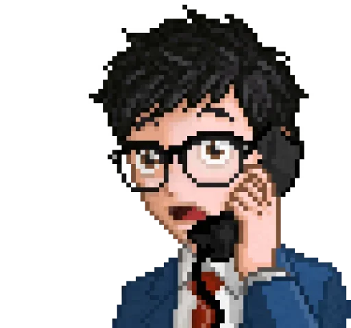 📞 Стикер «Yuppie psycho» для Telegram
