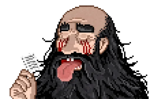 😋 Стикер «Yuppie psycho» для Telegram