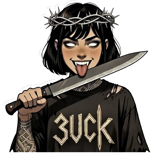 😈 Стикер «ZI» для Telegram