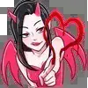❤️ Эмодзи «Red #status #color #red #girl» для Telegram